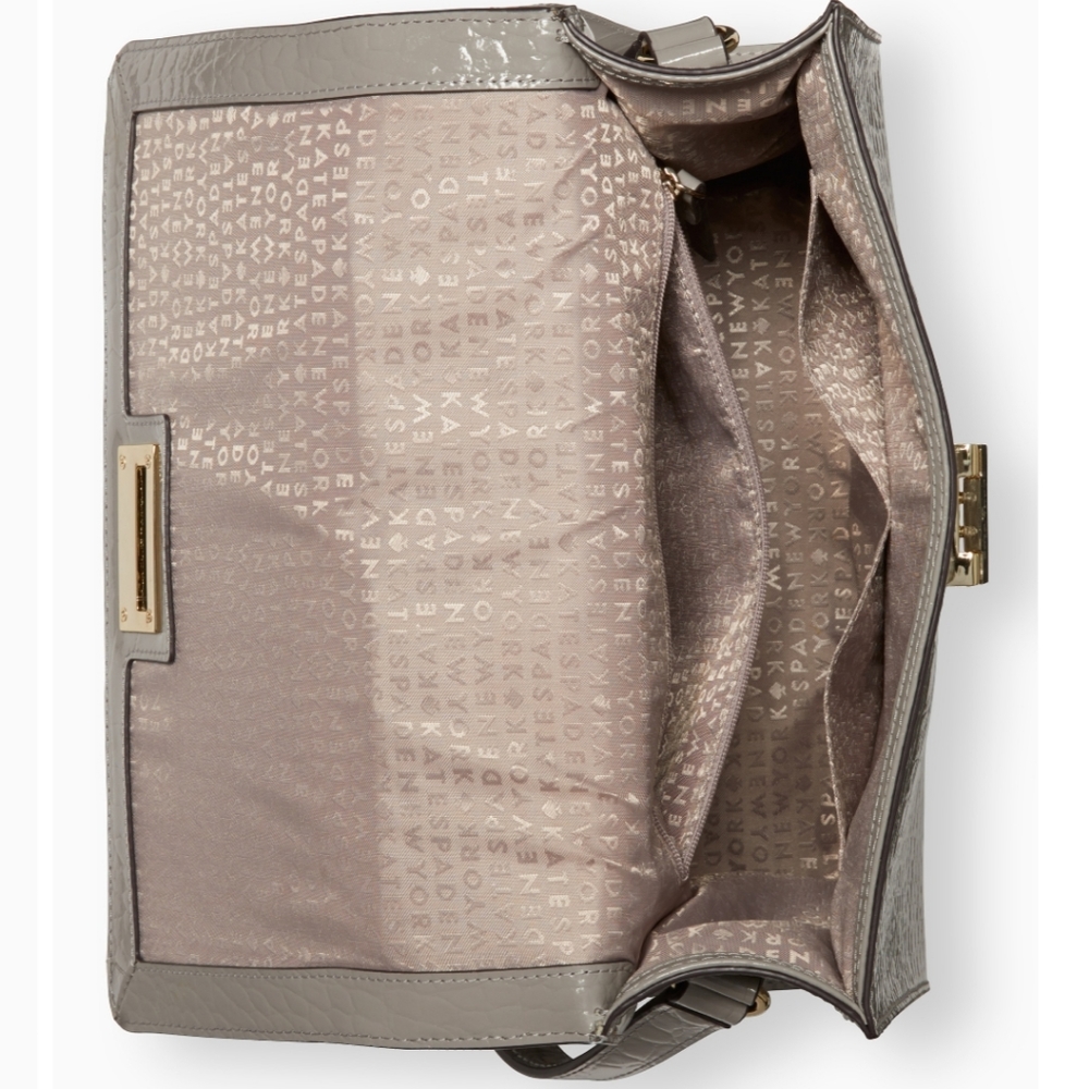 Kate Spade croc embossed leather purse - Picture 3 of 13